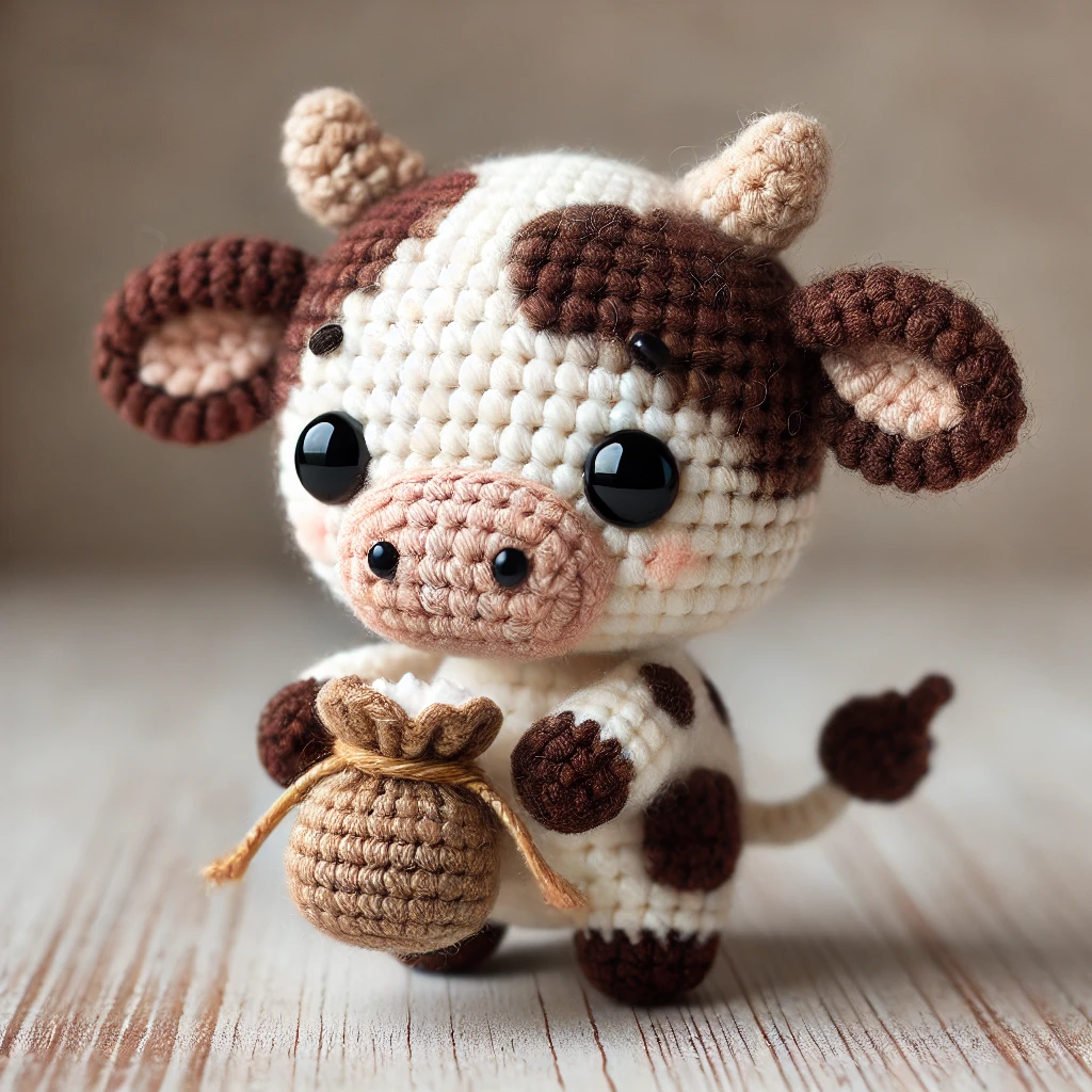 vache en amigurumi