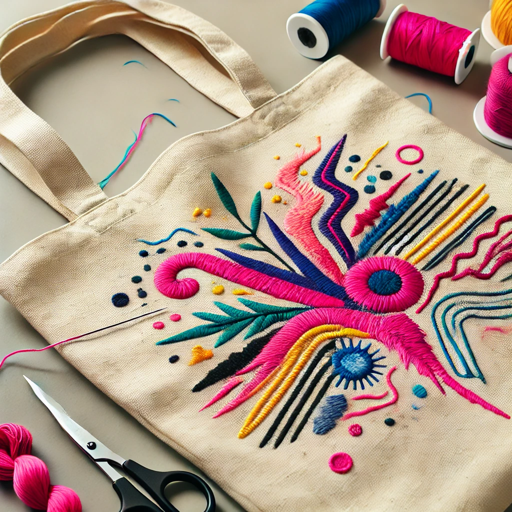 tote bag contraste couleur